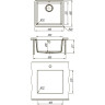 Мойка кухонная LEMARK SINARA 440-U бежевый 9910068