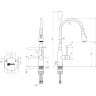 Смеситель LEMARK EXPERT LM5082S-Violet для кухни с гибким изливом